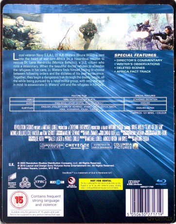 Łzy Słońca (steelbook) [Blu-Ray]