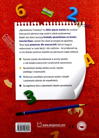 Sprawdziany 3-klasisty. Język polski, matematyka. Sprawdź, co dziecko powinno wiedzieć na zakończenie trzeciej klasy szkoły podstawowej [KSIĄŻKA]