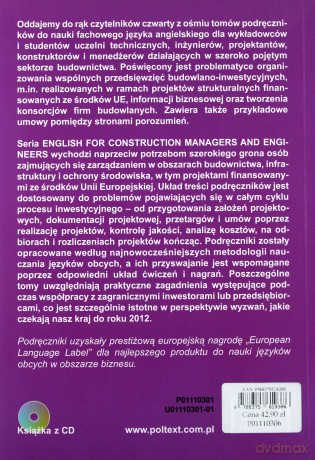 English for Construction Managers and Engineers (Tom 4) Joint Ventures Partnering Subcontracting [KSIĄŻKA]+[CD]