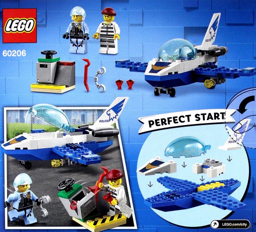 LEGO City Policyjny patrol powietrzny (60206) [KLOCKI]