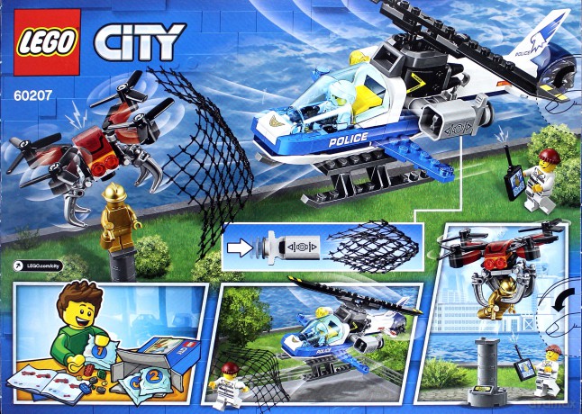 LEGO City Pościg policyjnym dronem (60207) [KLOCKI]