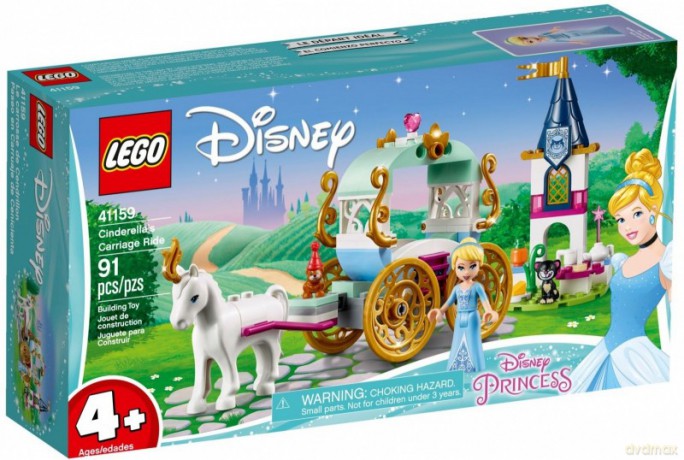 LEGO Disney Princess Przejażdżka karetą Kopciuszka (41159) [KLOCKI]