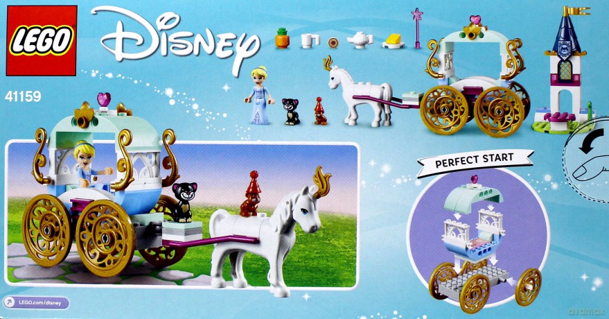 LEGO Disney Princess Przejażdżka karetą Kopciuszka (41159) [KLOCKI]