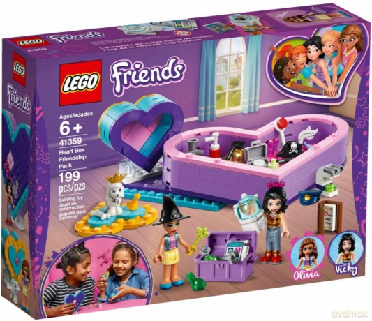 LEGO Friends Pudełko w kształcie serca - zestaw przyjaźni (41359) [KLOCKI]