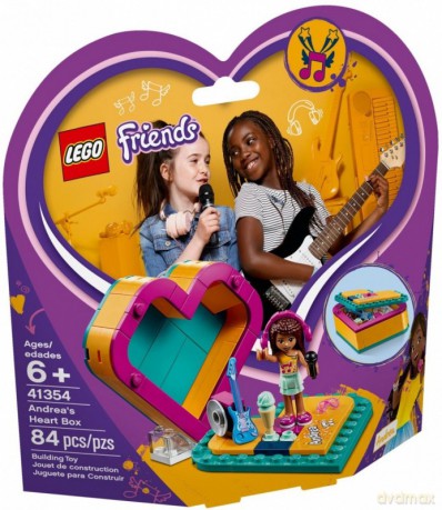 LEGO Friends Pudełko w kształcie serca Andrei (41354) [KLOCKI]