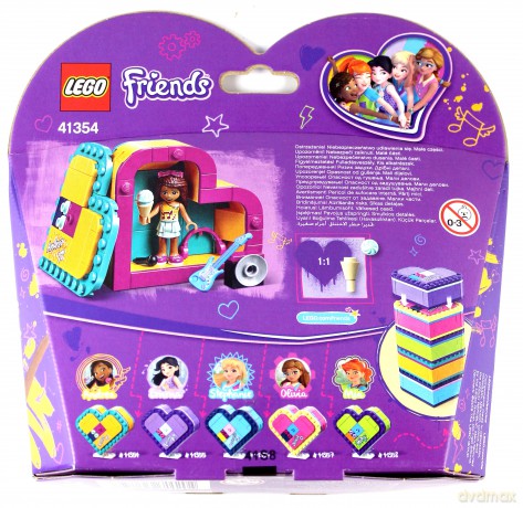 LEGO Friends Pudełko w kształcie serca Andrei (41354) [KLOCKI]