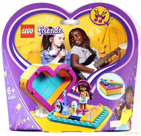 LEGO Friends Pudełko w kształcie serca Andrei (41354) [KLOCKI]