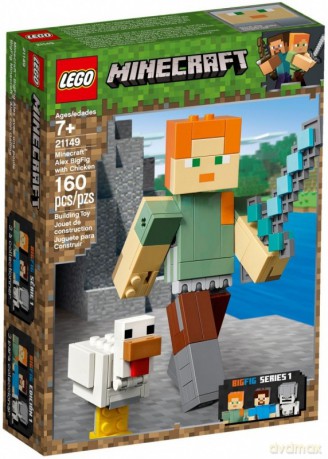 LEGO Minecraft BigFig - Alex z kurczakiem (21149) [KLOCKI]