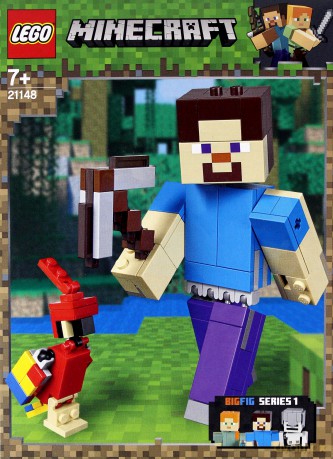 LEGO Minecraft BigFig - Steve z papugą (21148) [KLOCKI]
