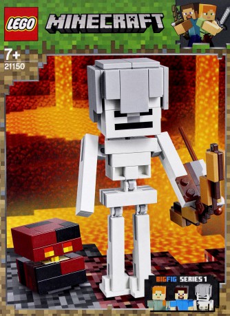 LEGO Minecraft BigFig - szkielet z kostką magmy (21150) [KLOCKI]
