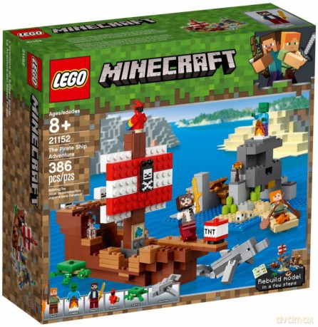 LEGO Minecraft Przygoda na statku pirackim (21152) [KLOCKI]