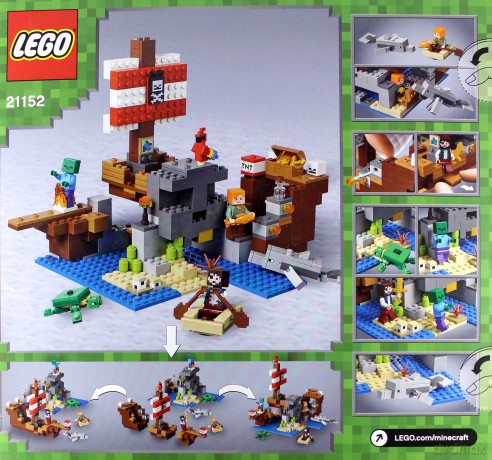 LEGO Minecraft Przygoda na statku pirackim (21152) [KLOCKI]
