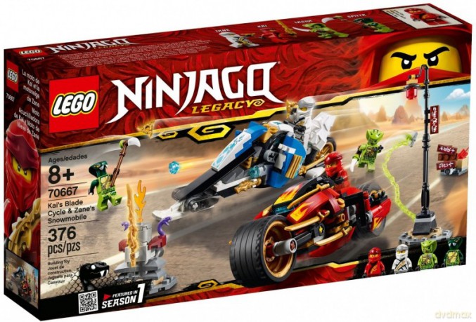 LEGO Ninjago Motocykl Kaia i skuter Zanea (70667) [KLOCKI]