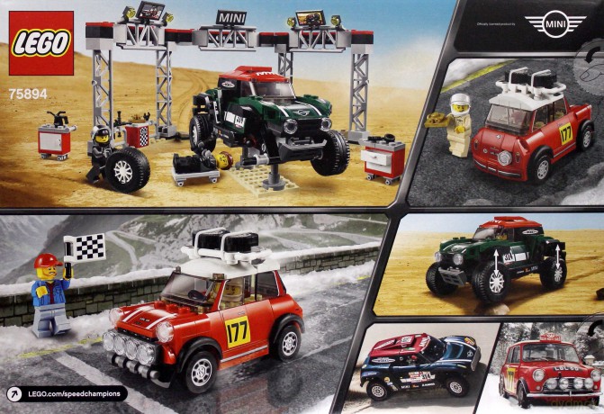 LEGO Speed Champions 196 7 Mini Cooper S Rally oraz 2018 MINI John Cooper Works Buggy (75894) [KLOCKI]