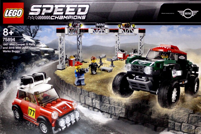 LEGO Speed Champions 196 7 Mini Cooper S Rally oraz 2018 MINI John Cooper Works Buggy (75894) [KLOCKI]