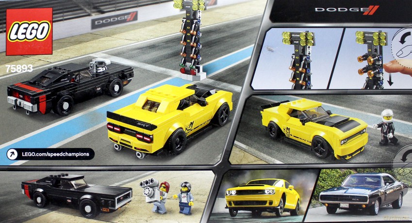 LEGO Speed Champions 2018 Dodge Challenger SRT Demon oraz 1970 Dodge Charger R/T (75893) [KLOCKI]