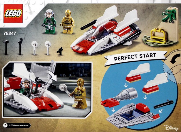 LEGO Star Wars Rebeliancki myśliwiec A-Wing (Gwiezdne Wojny) (75247) [KLOCKI]