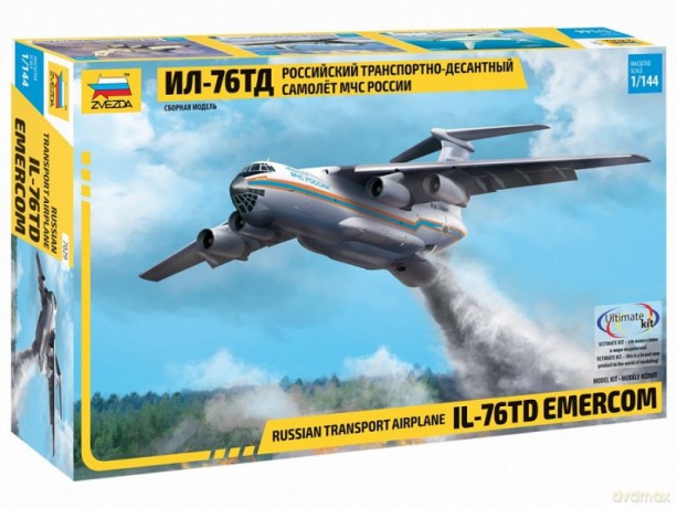 Model plastikowy IL-76TD Emercom rosyjski samolot transportowy
