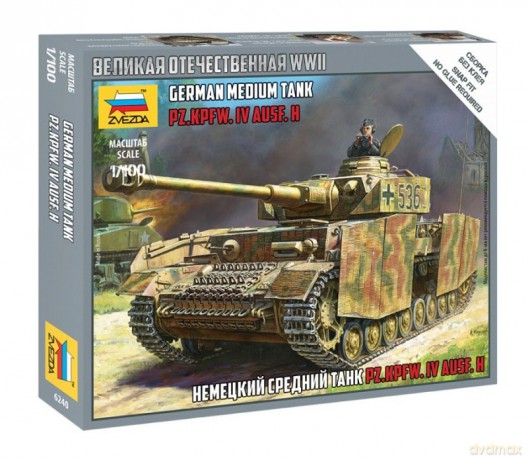 Model plastikowy Panzer IV Ausf.H niemecki czołg WWII