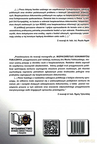 Bezpieczeństwo dokumentów publicznych - M. Fałdowski [KSIĄŻKA]