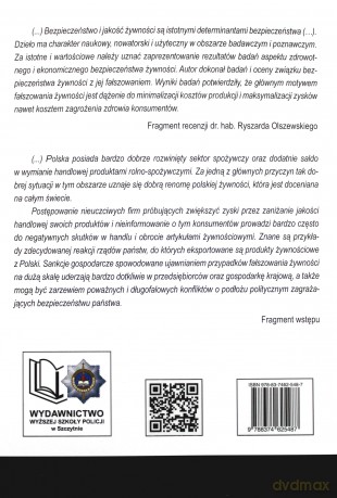 Bezpieczeństwo żywności w kontekście jej fałszowania - R. Płocki [KSIĄŻKA]