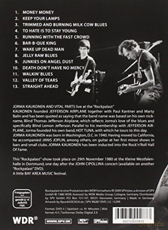Jorma Kaukonen: Rockpalast:West Coast Legends Vol.2 [DVD]