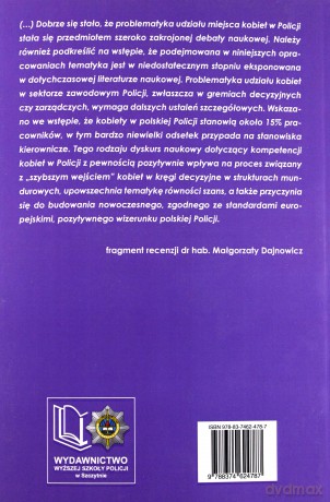 Zarządzanie kompetencjami kobiet w Policji - I. Nowicka, D. Hryszkiewicz [KSIĄŻKA]