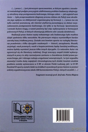 Bezpieczeństwo kadrowe Policji na przykładzie przesłanek doboru do służby - P. Bogdalski [KSIĄŻKA]
