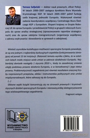 Działania operacyjne Europolu - T. Safjański [KSIĄŻKA]