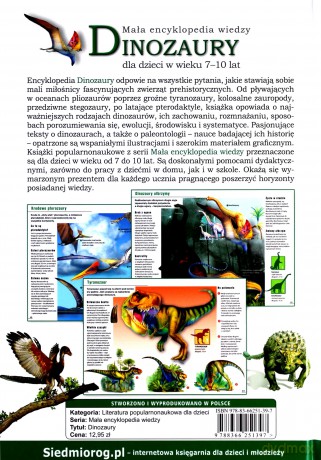Dinozaury. Mała encyklopedia wiedzy - Barbara Majewska [KSIĄŻKA]