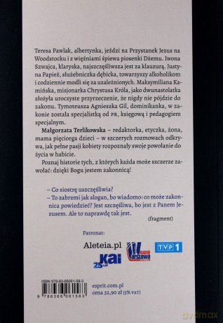 Dzięki Bogu jestem zakonnicą. Historie spełnionych kobiet - Małgorzata Terlikowska [KSIĄŻKA]