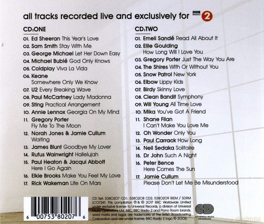 BBC Radio 2 The Piano Room [2CD]