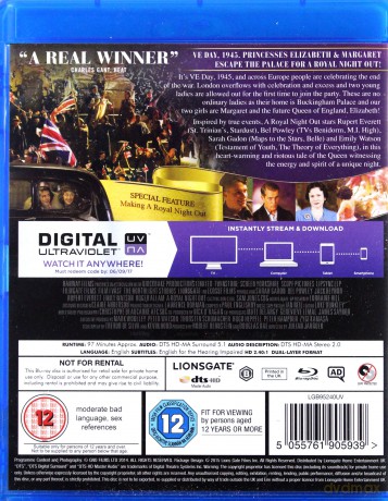 A Royal Night Out (Randka z Królową) [Blu-Ray]