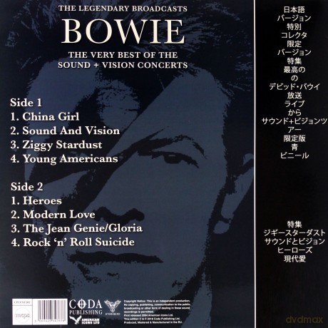 David Bowie: We Could Be Heroes - The Legendary Broadcasts (Blue) [Winyl]