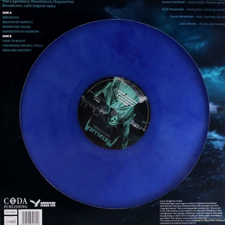 Metallica: Justice For All - Live Broadcast Woodstock 1994 (Blue) [Winyl]