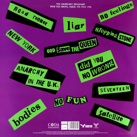 Sex Pistols: Anarchy In Paris (Silver) [Winyl]
