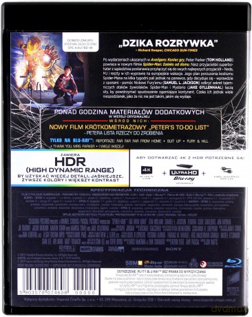 Spider-Man: Daleko od domu [Blu-Ray 4K]+[Blu-Ray]