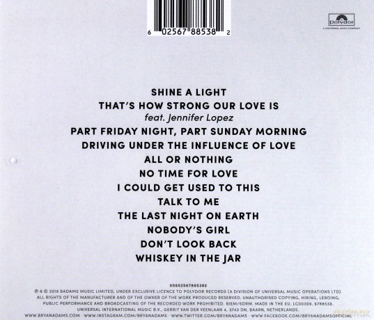 Bryan Adams: Shine a Light [CD]