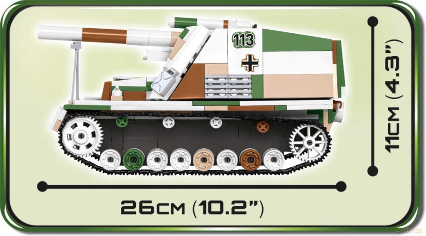 Armia Sd.Kfz. 165 Hummel niemieckie działo [KLOCKI]