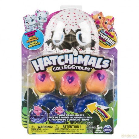 Hatchimals 3 Jajka z bliźniakami 3-pak Sezon 4 [FIGURKA]