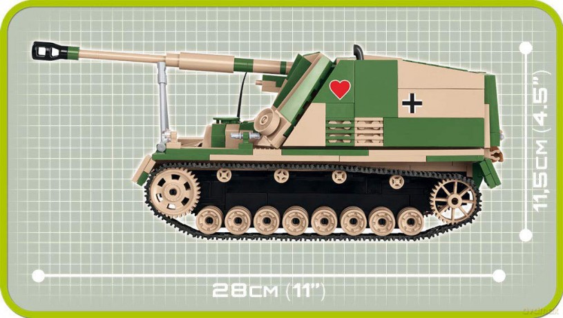 Sd.Kfz.164 Nashorn - niemiecki niszczyciel czołgów [KLOCKI]