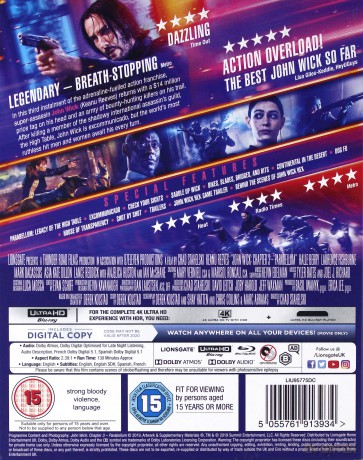 John Wick: Chapter 3 - Parabellum [Blu-Ray 4K]+[Blu-Ray]