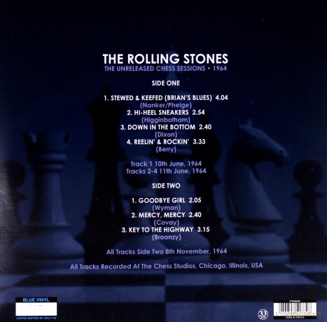 The Rolling Stones: Unreleased Chess Sessions 1964 (Blue) [Winyl]