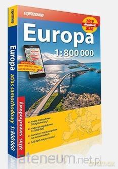 Atlas samochodowy 1:800 000 Europa 2019/2020 [KSIĄŻKA]