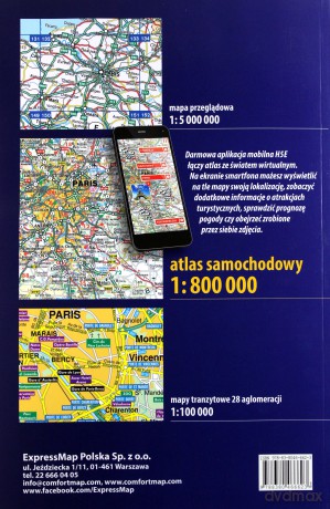 Atlas samochodowy 1:800 000 Europa 2019/2020 [KSIĄŻKA]