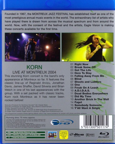 Korn: Live At Montreux 2004 [Blu-Ray]