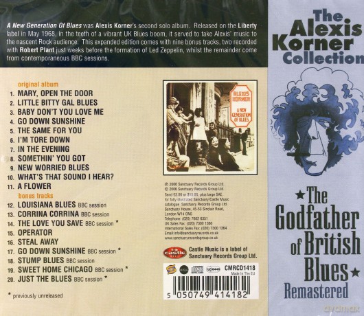Alexis Korner: A New Generation Of  Blues [CD]