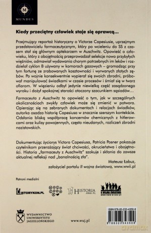 Farmaceuta z Auschwitz - Patricia Posner [KSIĄŻKA]