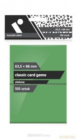 Koszulki CCG zielone 63,5x88 (100 sztuk) [KARTY]
