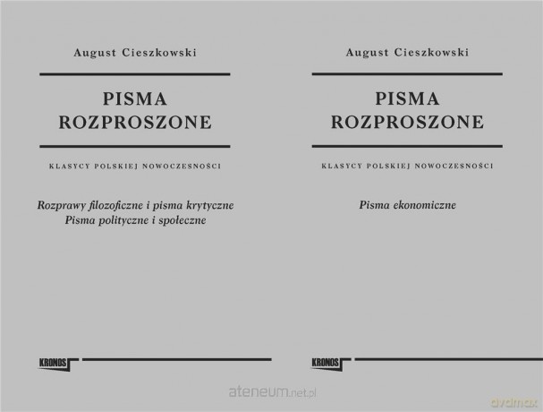 Pisma rozproszone (Tom 1-2) - August Cieszkowski [KSIĄŻKA]